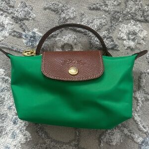 Longchamp Mini Bag in Green and Brown